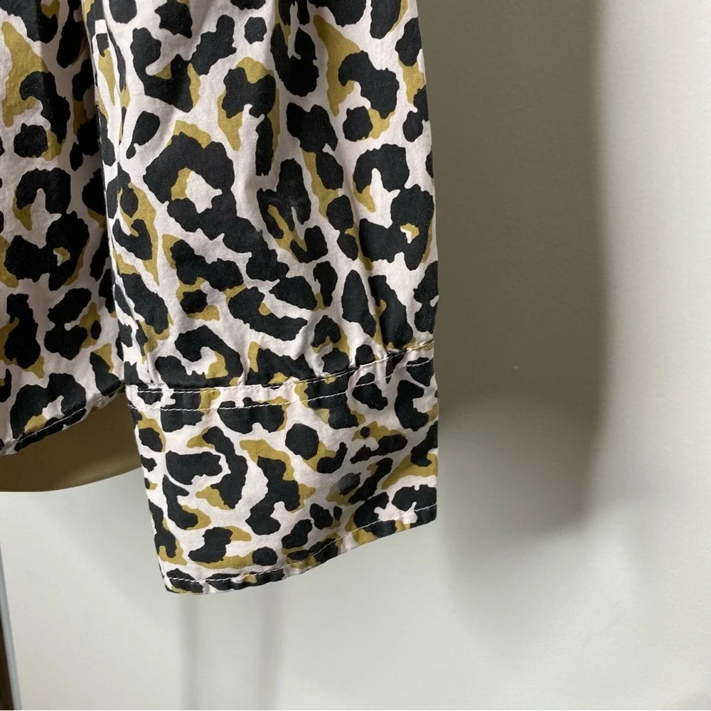 J. Crew Leopard Print Button-Up Shirt